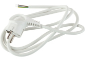 Шнур сетевой "ЭРА" U-3x1-2m-W, 2м ПВС 3х1мм² белый Б0048698 