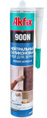Герметик Akfix 900N, 310мл, для зеркал, силиконовый, прозрачный SA081