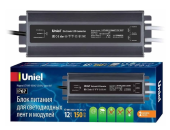 Блок питания Uniel 12V 150Вт IP67 UET-VAF-150A67 ультратонкий UL-00007577 