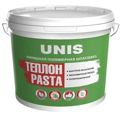 Шпатлевка Юнис Теплон Pasta 5 кг Финишная полимерная