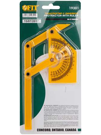 Угломер-квадрант Fit  пластиковый 180гр. 90x155мм 19301