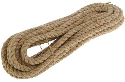 Канат джутовый кручёный 18мм, 10м  2466265