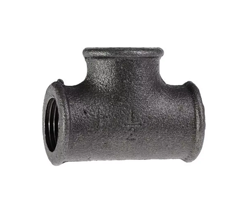 Тройник 1/2"  (15мм) черный