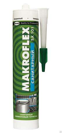 Герметик Makroflex SX101 силиконовый санитарный прозрачный  290мл 45765