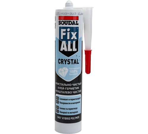Клей герметик Soudal Фикс Алл прозрачный 290мл 119130