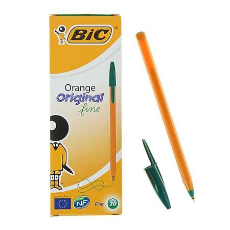 Ручка шариковая BIC Orangе, чернила синие, узел 0.8мм, одноразовая  1314675