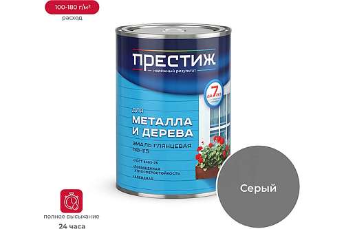 Эмаль Престиж ПФ-115 0,9кг Голубая  21437