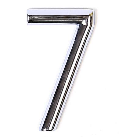 Цифра дверная "Larvij" LNZ754CP 75х40мм цинк №7