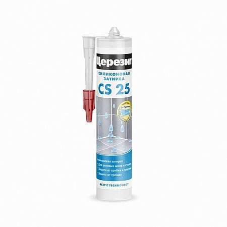 Герметик-затирка силиконовая Церезит CS 25 №00 прозрачная 280мл 250883