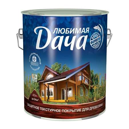 Антисептик для дерева Любимая дача 2,7 л рябина арт70019