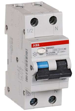  Автоматический выключатель дифференциального тока ABB 25А DSH201 30мА тип AC 2CSR255070R1254  