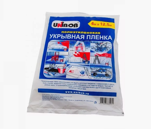 Пленка  защитная 8мкм 4 * 12.5 м Unibob арт 40187