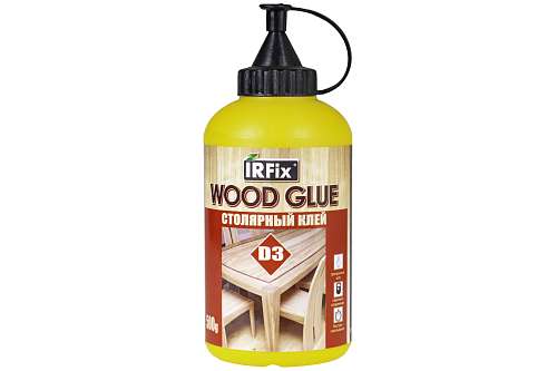 Клей столярный IRFIX WOOD GLUE D3 молочный 500гр 20075