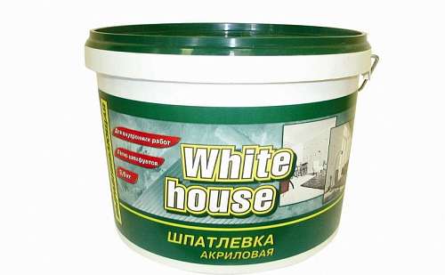 Шпатлевка акриловая финишная выравнивающая White House  3,6 кг