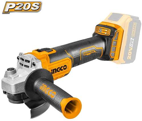 Углошлифовальная машина INGCO аккумуляторная CAGLI201258 125мм, 20В Li-Ion без АКБ и З/У Industrial