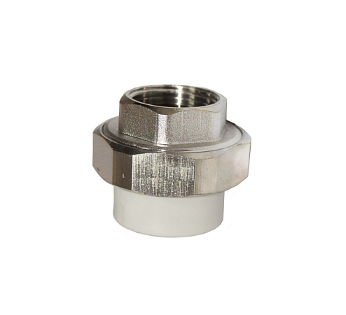 Американка полипропиленовая РР-R 20-3/4" гайка белая 10616