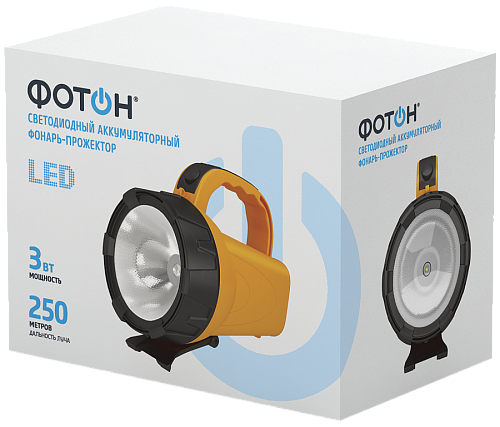 Фонарь "ФОТОН" PB-5200 3W  аккумуляторный 22997