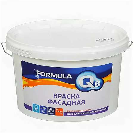 Краска фасадная Formula Q8 13 кг 50 110