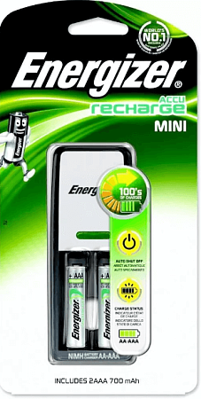 Зарядное устройство "Energizer" Mini 2000 (+2 аккум 2000мАч/АА)  /Е300321000/