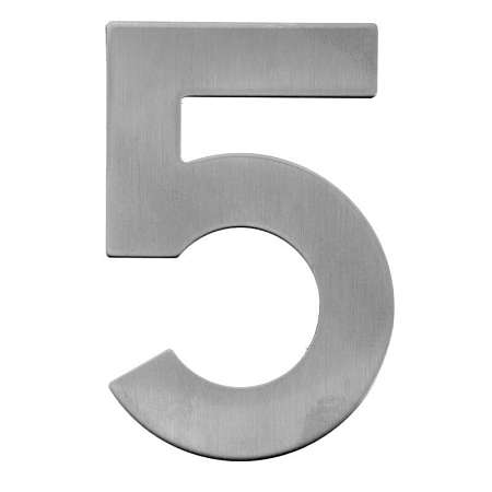 ЦИФРА №5 нержавейка 95х62мм. LNS4 SS #5