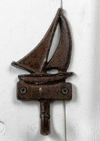 Крючок декоративный металл "Парусник" 15,5х7,5х3см  3110477