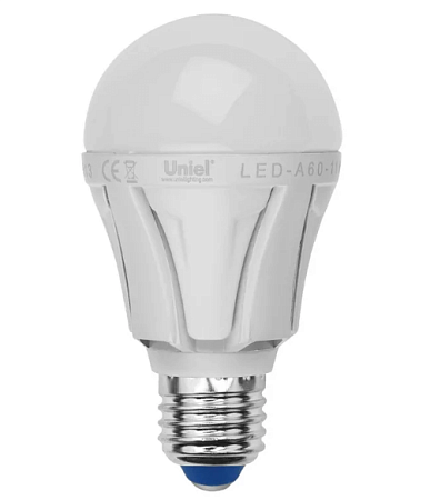 Лампа светодиодная груша 12W Uniel A60 Е-27  NW-белый свет UL-00001527