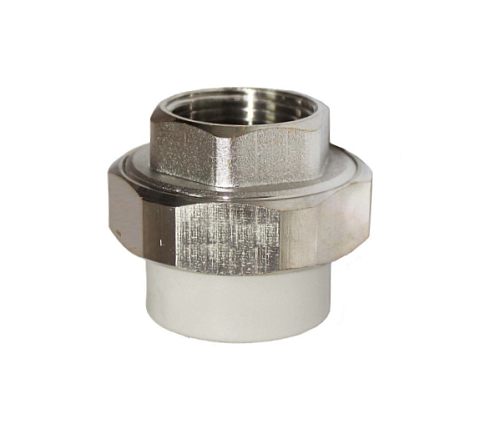 Американка полипропиленовая 25-1/2" гайка белая