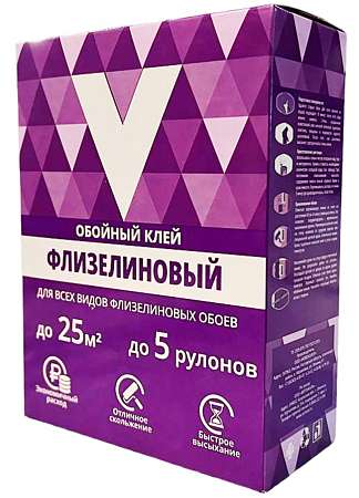 Клей обойный V, для флизелиновых обоев 200гр. V-051