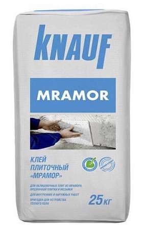 Клей для плитки Кнауф-Мрамор 25кг белый