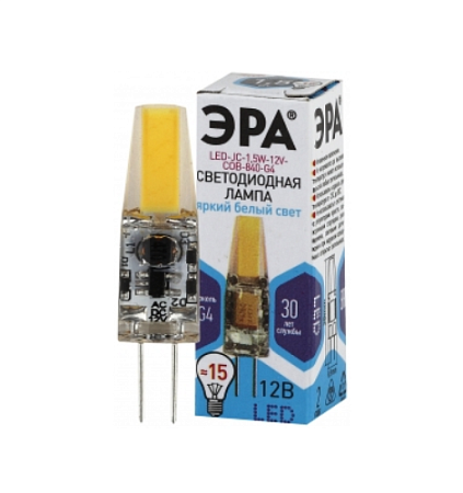 Лампа светодиодная G4 Эра 1.5W 12V 840  холодный свет Б0033198
