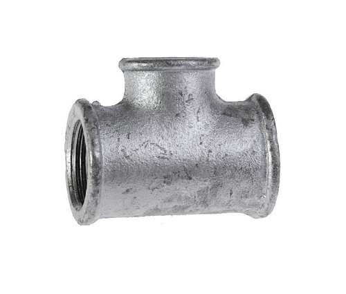 Тройник 1/2"  (15мм) оцинкованный