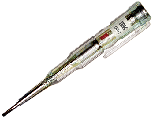 Отвертка- пробник "IEK" ОП-1 (5в1)  TPR10, 50433