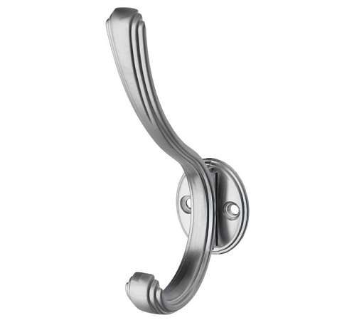 Крючок  2-х рожковый KR 0270 SC мат. хром