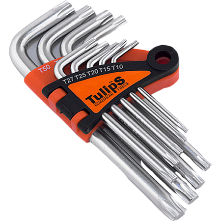 Набор ключей Tulips TORX короткие IK12-960