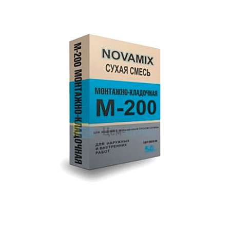 Смесь М-200 NOVAMIX Монтажно-кладочная 50 кг
