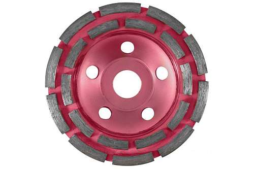 Чашка алмазная 125х22,2мм двухрядная Курс 39515
