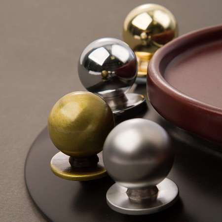 Ручка-кнопка K-1120, хром