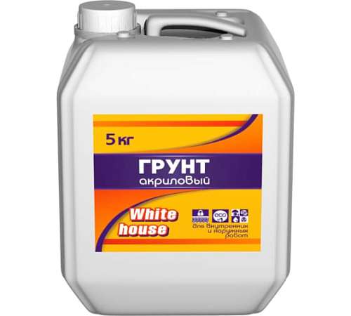 Грунтовка White House акриловая для наружных и внутренних работ  5кг