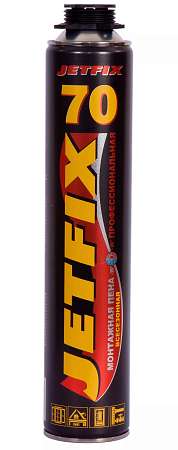 Пена монтажная JETFIX 70 850мл профессиональная всесезонная 10039