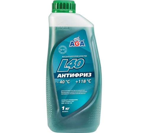 Антифриз сине-зеленый AGA-L40  AGA007L 1 кг