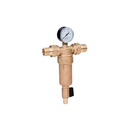 Фильтр самоочищающийся 1/2" с манометром GYB1 ZEGOR