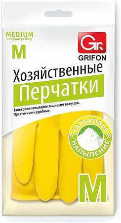 Перчатки "Grifon" латексные "M" 303-012