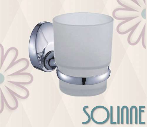 Подстаканник "Solinne" одинарный 16122 хром 98х77х95  2546.143