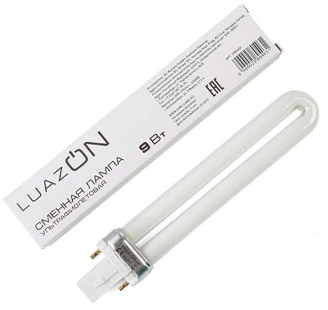 Лампа люминесцентная G23 9W "LuazON" LUF-20, ультрафиолетовая 2580403
