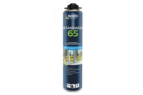 Пена монтажная Bostik Standard 65 лето 750 мл. выход 65 л.