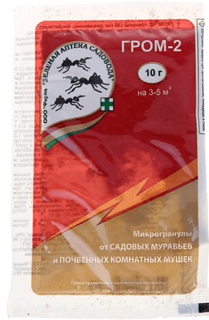 Средство от почвенных мушек и муравьёв "Гром-2" 10г  1093165