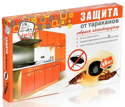 Ловушка от тараканов Help, 6шт  80271