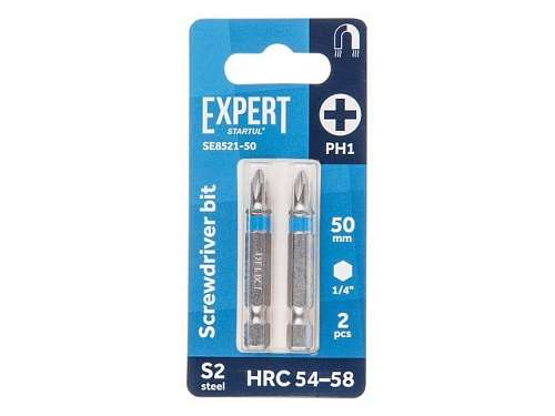 Насадка крестообразная PH1 50мм 2шт EXPERT STARTUL SE8521-50