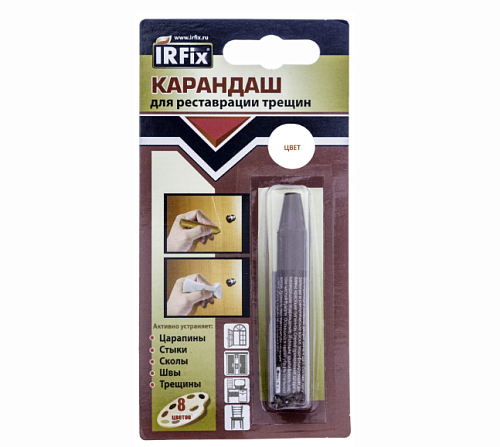 Карандаш для реставрации трещин IRFIX 6г блистер Темная вишня 20114