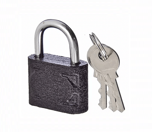Замок навесной 25мм. чугун."НиКо" -"Pad lock"